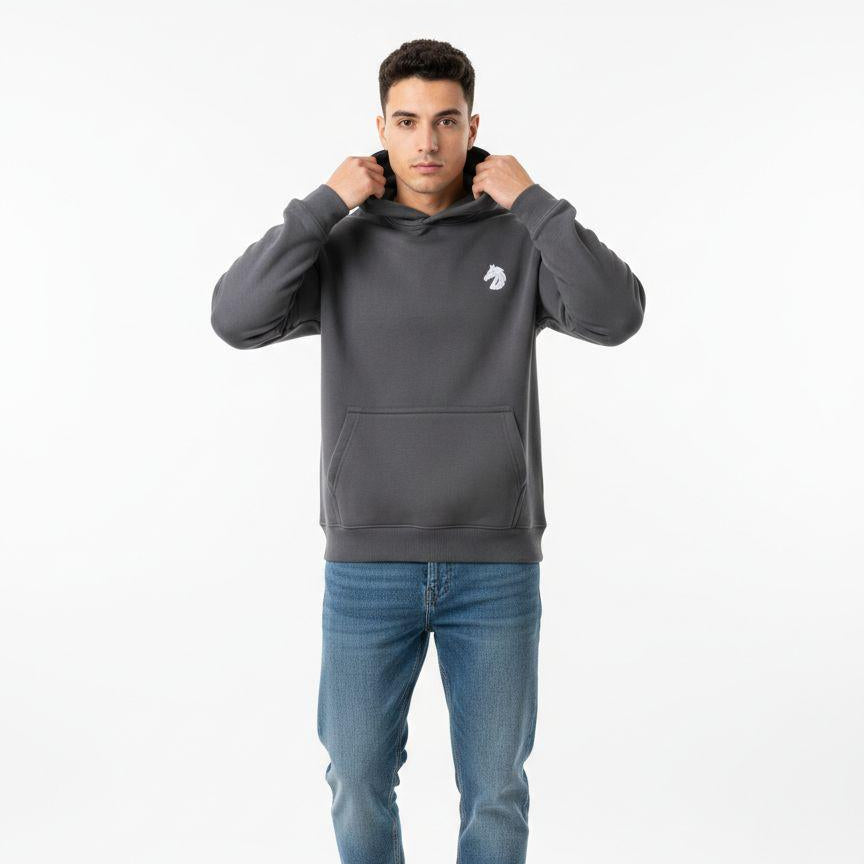 Classic Charcoal Essential Hoodie