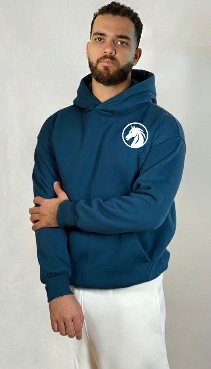 ESSENTIAL PETROL BLUE HOODIE