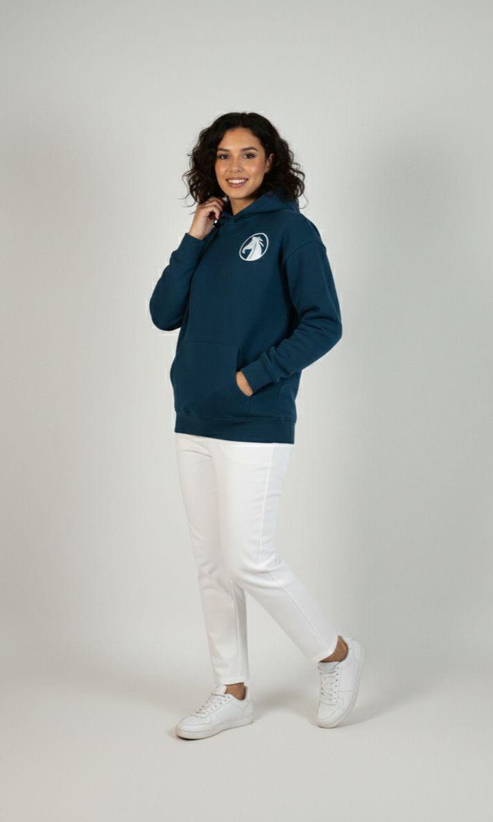 ESSENTIAL PETROL BLUE HOODIE